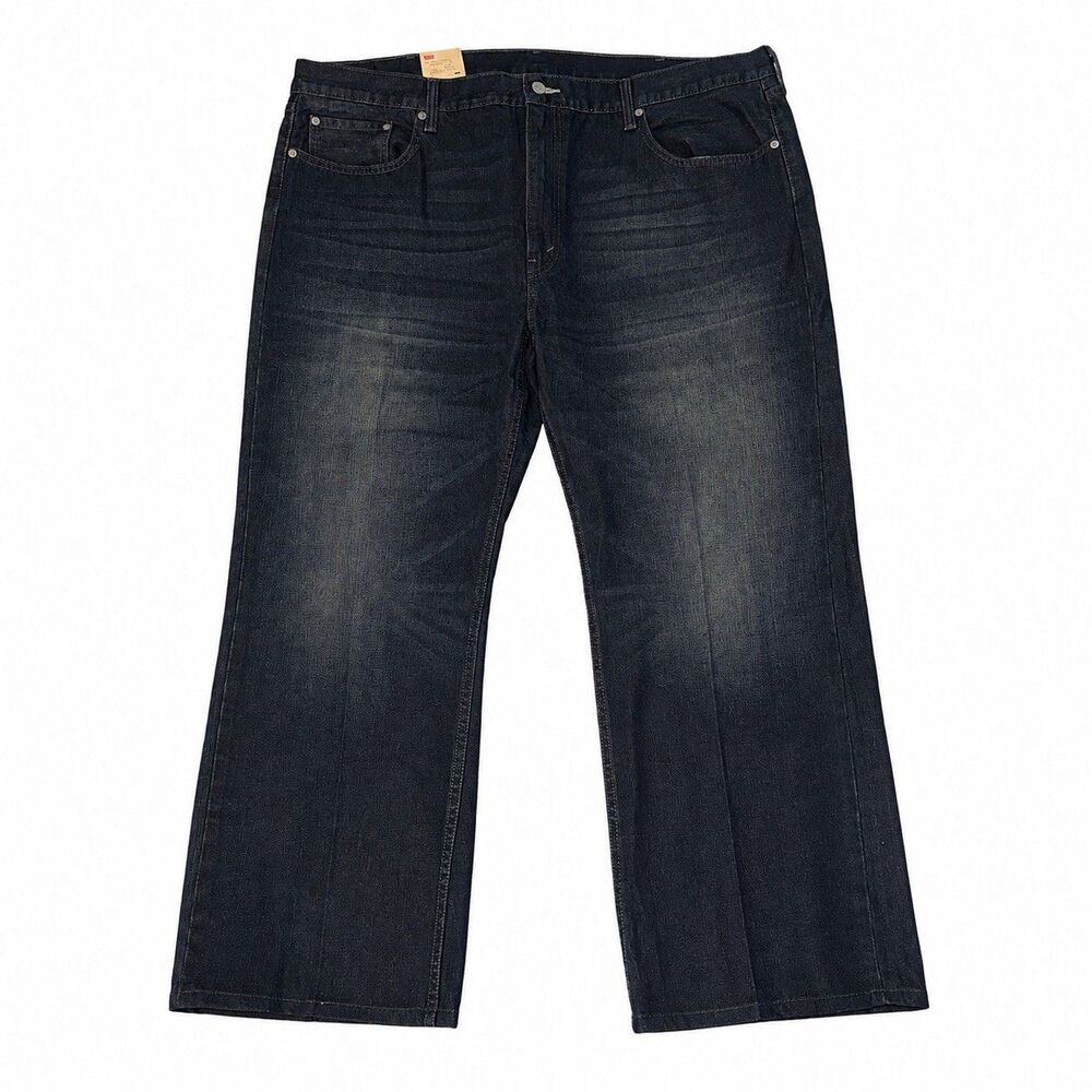 Levi’s 559 Jeans Mens 44x30 (44x28.5) Black Relaxed Straight Stretch Denim NWT - Picture 2 of 7